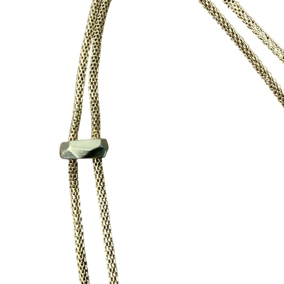 NWT Kendra Scott Inez Teal Agate Long Pendant Necklace on Gold Tone Chain - Picture 11 of 15